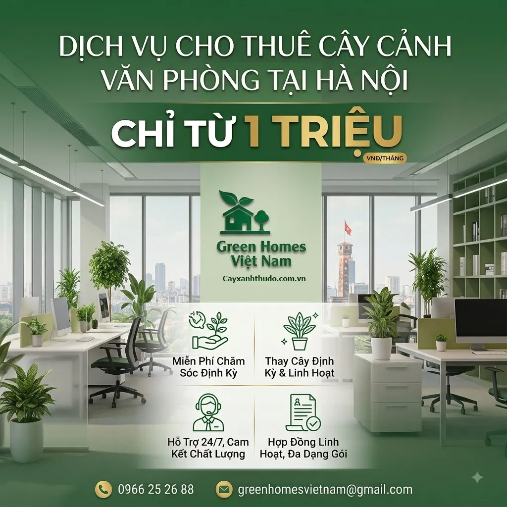 Dịch vụ cho thuê cây văn phòng tại Hà Nội 1 Triệu